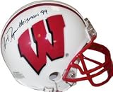 Ron Dayne signed Wisconsin Badgers Replica Mini Helmet Heisman 99- JSA Hologram