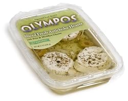 Olympos Sliced Artichoke Hears with Feta & Mizithra Cheese, 8-Ounce Packages (Pack of 4)