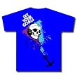 SET YOUR GOALS - Pirate Skull - Blue T-shirt