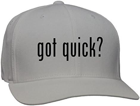got quick? - Adult Baseball Cap Hat, Silver, Large/X-Large