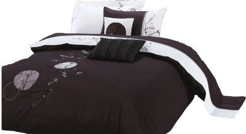 Kinzler B-02841/31 Bettw&auml;sche A08072326 155 x 220 cm, 3-teilig, schwarz/wei&szlig;