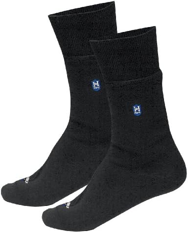 Waterproof Crew Socks Black: Keep Your Feet Dry - Seamless 3 Layer Design MD