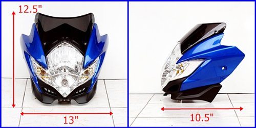 valentine Headlight Fighter Streetfighter Supermoto FairingB009763GY0