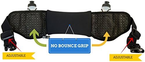 Hydration Belts for Runners | Limited Time Low Price | 2 BPA Free 10oz Water Bottles | Free Jump Rope | Free Reflective Band | No Bounce When You Run | Great for Ladies | Runner Tested and Approved