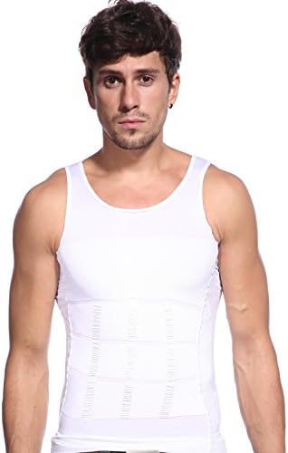 Men Man Extra Tight Slimming Body Shaper Vest Chest Belly Waist Shaper Top Shirt