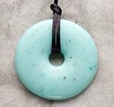 Teething Bling Donut Shaped Pendant Necklace Jade