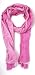 Womens Reversible Pashmina Scarf Soft Stole Shawl Wrap (Hot Pink/Light Pink)