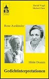 Rose Ausl�nder - Hilde Domin: Gedichtinterpretationen