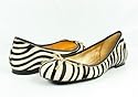 Coach Liah Zebra Pony Hair Flats White Shoes