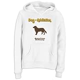 Dog Addiction - American Brittany Chiens Sweat à capuche Femme (Blanc, tailles X-Small - XXX-Large)