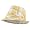 Multi Color Plaid Fedora Hat - Yellow W19S67B