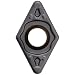 Sandvik Coromant CoroTurn 107 Carbide Turning Insert, DCMT Style, 55 Degree Diamond Shape, KR Chipbreaker, GC3215 Grade, Multi-Layer Coating