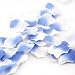 100 Pcs Romantic Silk Flower Petals, White and Blue
