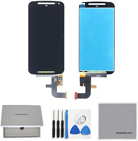 Full LCD Display Touch Screen Digitizer Screen Assembly Replacement Part for Motorola Moto G2 2nd Xt1068 Xt1063 Xt1064 Black+ Tools