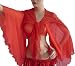 Red Belly dance chiffon flare top choli tribal blouse