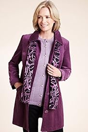 Classic Collection Pure Cotton Corduroy Coat with Scarf