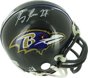 Ray Rice signed Baltimore Ravens Replica Mini Helmet- Steiner Hologram