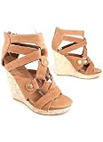 41WqTl0bBxL. SL160  Strappy Suede Wedge