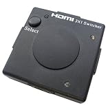 eSecure - Mini HDMI AUTO Commutateur HDMI splitter switch - 3 ports - HUB 3x1 - Full HD 1080p - HDMI v1.3b - Signal Audio HD (Dolby digital, DTS, 5.1, etc..) - DVD / Blu-Ray / Xbox 360 / PS3 / Full HD LCD / Plasma & LED