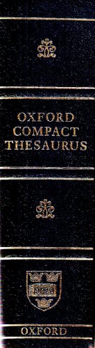 OXFORD COMPACT THESAURUS. Third Edition.