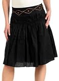 Womens Wooden Bead Detail Skirt w/ Full Lining