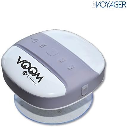 Bluetooth Shower Speaker by VoomTunes | iPhone and Android Compatible | Portable Handsfree Speakerphone | Free Satisfaction Guarantee | The Voyager | The Ultimate Bluetooth Speaker Portable | All iPhones work with this Bluetooth Shower Speaker | Brand New for 2014 | Shopping for bluetooth speakers waterproof is the BEST OPTION | Compatible with iPhone 5c and 5s, All iPads, iPad Air and iPad Mini, iTouch and iPod, Nexus, Samsung Galaxy Note and Tab, Samsung Galaxy S2 S3 S4 S5, All Android Tablets | When choosing Wireless Speakers Bluetooth is the BEST OPTION | Guaranteed to be the Best Value in Waterproof Portable Bluetooth Speakers | Unique design to provide the Best Bass Possible at this size | Best Bluetooth Shower Speaker to take to the beach, the pool, or the shower | Buy with Confidence - Free Satisfaction Guarantee