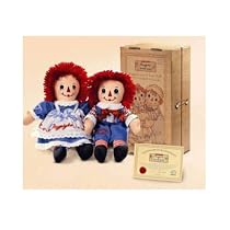 Raggedy Ann & Andy Collector's Case 12" Includes Commemorative Certificate.
