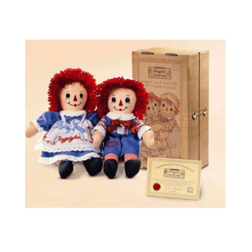 Childrens Toyshop  Toys : Raggedy Ann & Andy Collector's Case 12" Includes Commemorative Certificate.