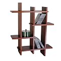 Multi Level Wall Shelf - Brown (6x21.5x27.5")