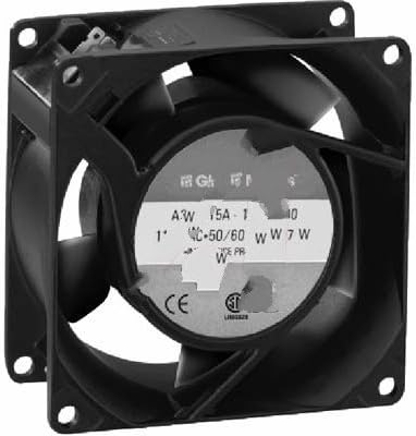 Globe Motors A31-B15A-23W3-000, Fan; AC; 230V; 80x80x38mm; Sq; 32CFM; 8/10W; 38dBA; 2700/3200RPM; Leadwires