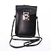 CASY MALL Universal Cell Phone Bag Leather Wallet Case 3 Layers Crossbody Purse With Shoulder Strap for iPhone 7,iPhone 6 6S,Samsung Galaxy S7,S6,LG, HTC Black