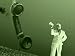 Man with Giant Phone Receiver Photographic Poster Print, 24x18