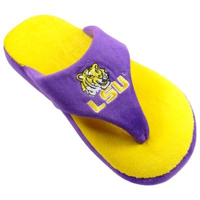 LSU Tigers Flop Slipper Size: 13-14, Color: Yellow / Purple