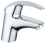 Grohe 32 643 001 Eurosmart Centerset Lavatory Less Drain, StarLight Chrome