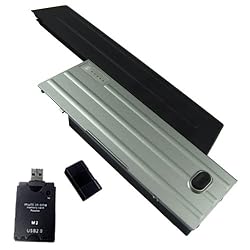 8800mAh Extended Battery for Dell Latitude D630 Replace for Dell 310-9080 312-0653 310-9081 with All-In-One Card Reader