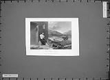Animals 1865 House Keeper Lady Girl Cow Dog Mountains