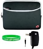 Dell Inspiron Mini 10 Inch 10.1 Inch Notebook Sleeve Case and Wall Charger