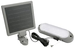 Designers Edge L-949 10 LED Rechargeable Solar Panel Shed Light