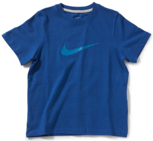 NIKE Jungen T-Shirt Big Swoosh Crw, dirty blue, XL, 404481