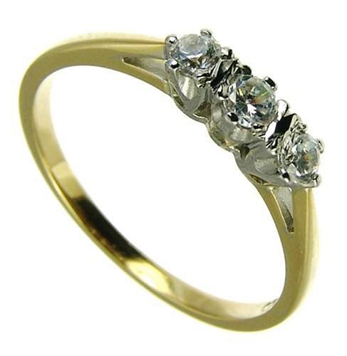 Damen-Ring 9 Karat (375) Gelbgold Gr. 58 (18.5)  PL 210S Preisvergleich