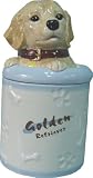 Golden Retriever Collectible Dog Puppy Cookie Jar Container Statue Art