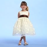 IMAGE OF Little Girls Special Occasion Dress IVORY Flower Girl BLOSSOM Wedding 12