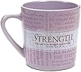 Lighthouse Christian Products Promises of Strength with 10 Scripture Cards Ceramic Mug, 14 oz