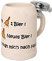 Bierkrug mit Klingel Spa&szlig;bierkrug Trinkerkrug