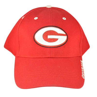 NCAA GEORGIA BULLDOGS DOGS RED UG HAT CAP COTTON NEW