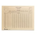 Universal Receipt Log/Petty Cash Envelope, 9 x 11-1/2, 100/Box