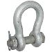 CM M857G Alloy Steel Bolt and Nut Midland Super Strong Anchor Shackle, Galvanized, 1-1/2" Bail Size, 30 ton Load Capacity