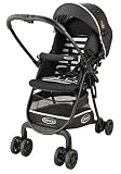 グレコ(Graco) 軽量ハイシートベビーカー シティライトRアップ ボーダーBK 【足カバー付 & 大型ワイドタイヤ仕様】 67483