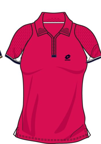 Lotto Poloshirt WTA Tour Gold, Damen, geranium