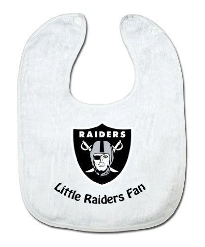 NFL Oakland Raiders White Snap Bib with Team Logo